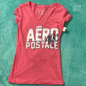 Aeropostale pink V neck